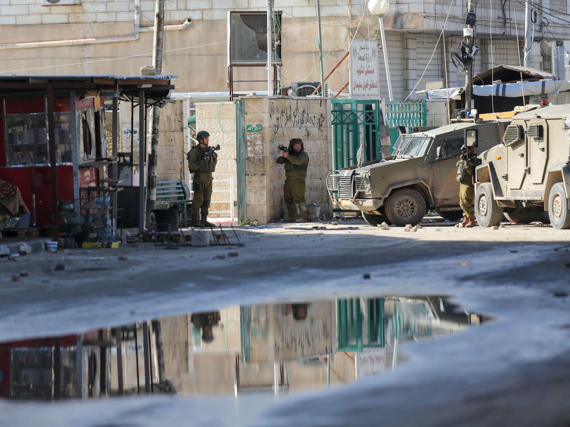 Photo of Israeli soldiers during an incursion in the Jenin refugee camp in the West Bank on Dec. 14.