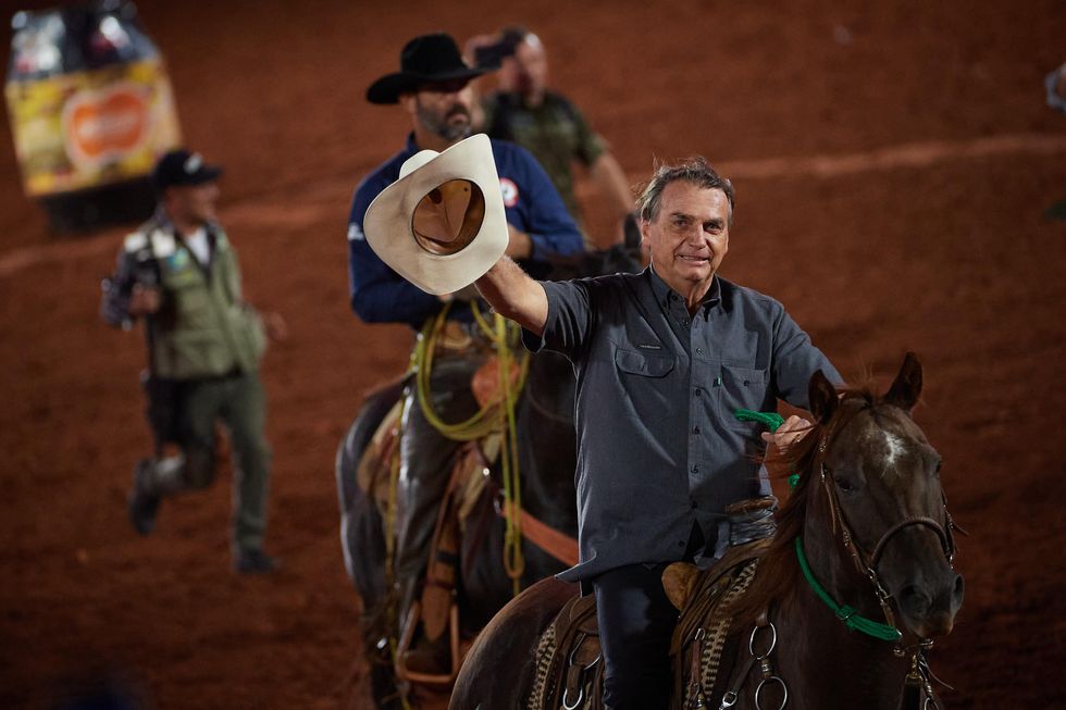 photo of jair bolsonaro on horseback
