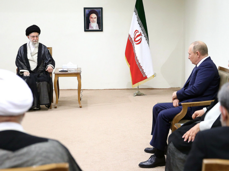 photo of khamenei and putin