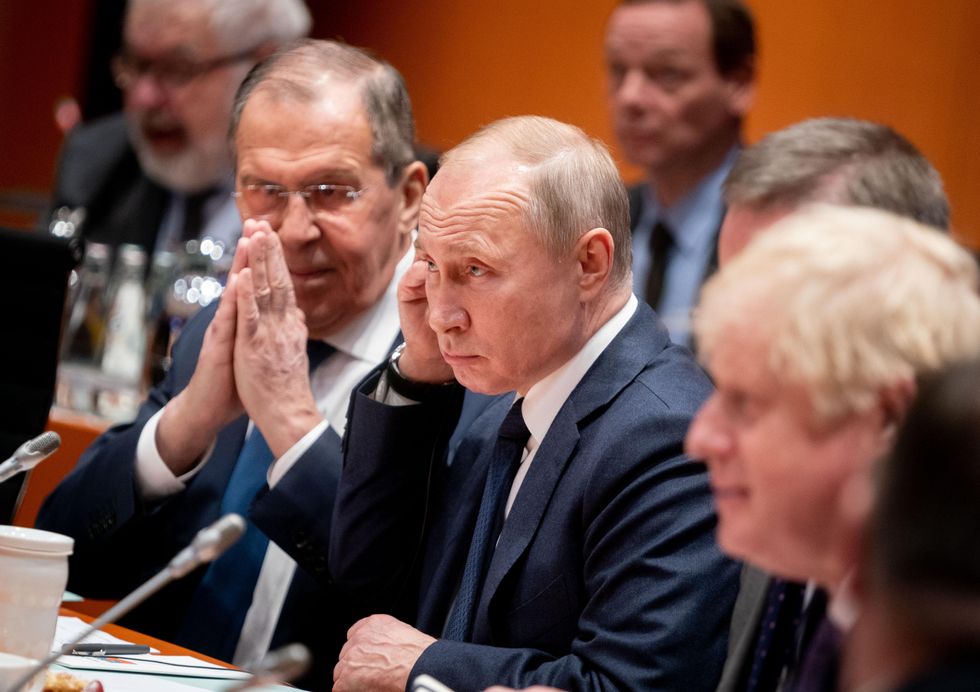 photo of lavrov, putin, johnson