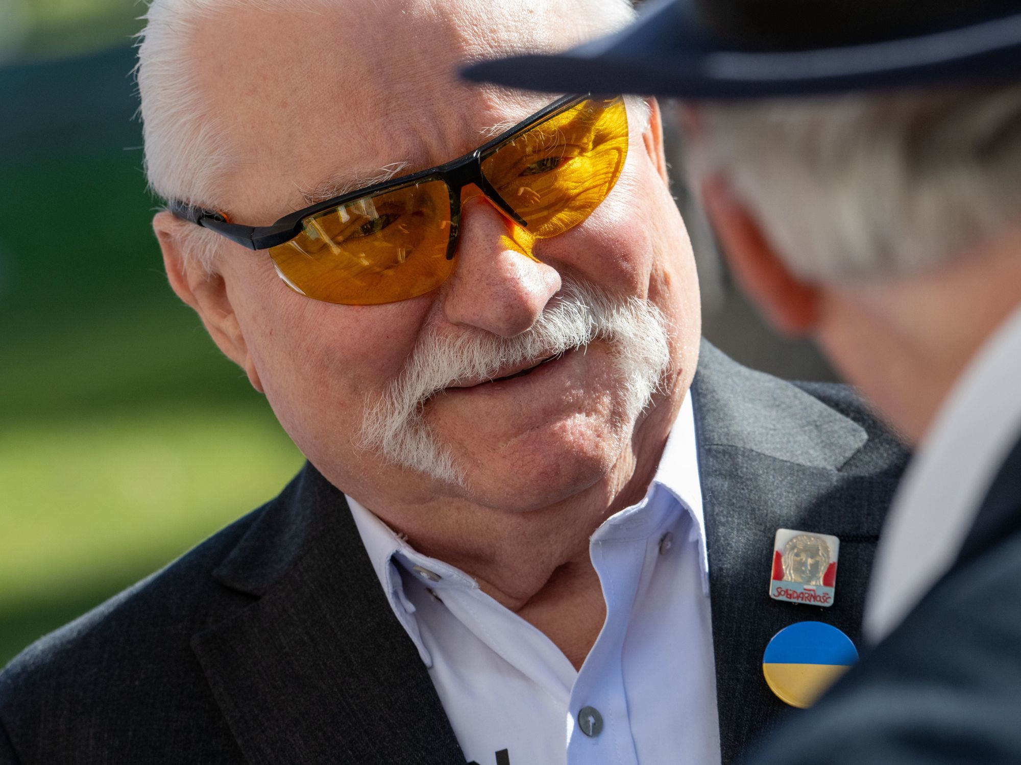 Photo of Lech Wałęsa earlier this year at a European festival in Mecklenburg-Western Pomerania, Germany