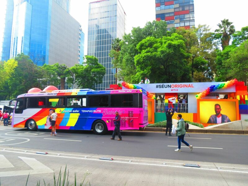 Photo of LGBT pride in Mexico City, 2019