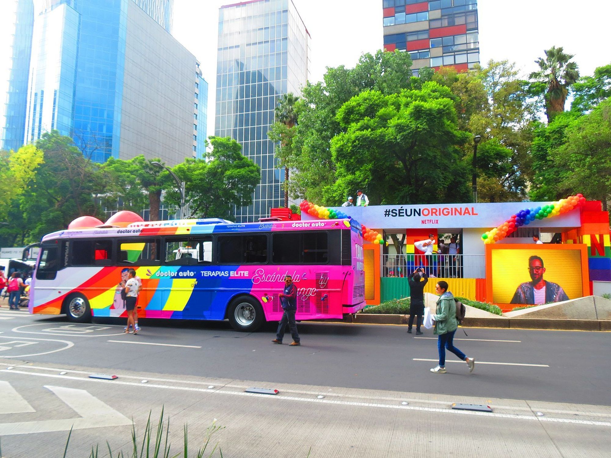 Photo of LGBT pride in Mexico City, 2019
