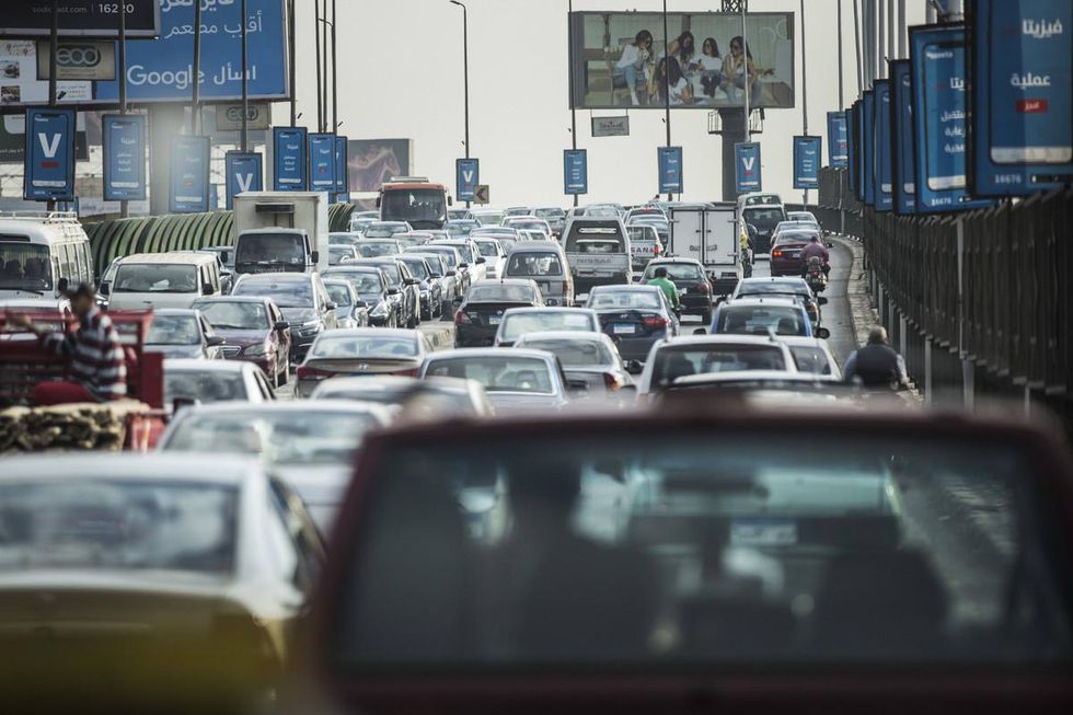 photo of lots of cars in Cairo