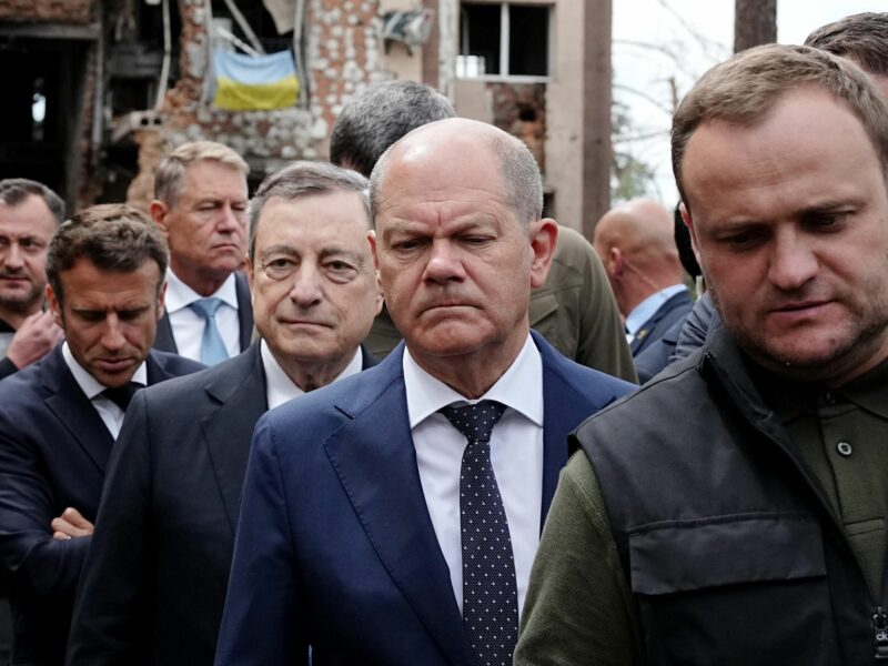 photo of Macron, Draghi and Scholz in Ukraine
