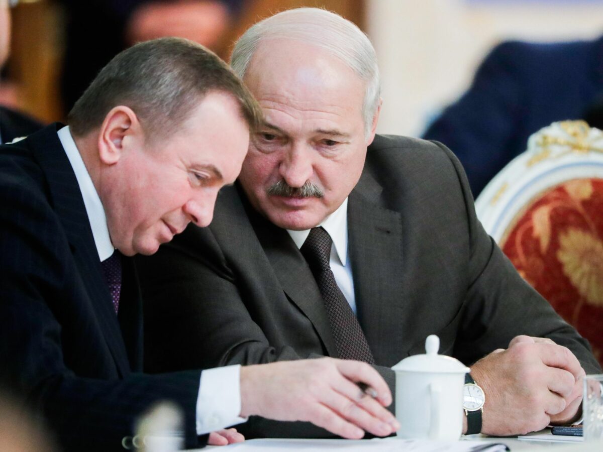 Photo of Makei and Lukashenko