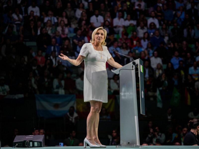 Photo of Marine Le Pen, the candidate for the presidency of France and leader of Rassemblement National