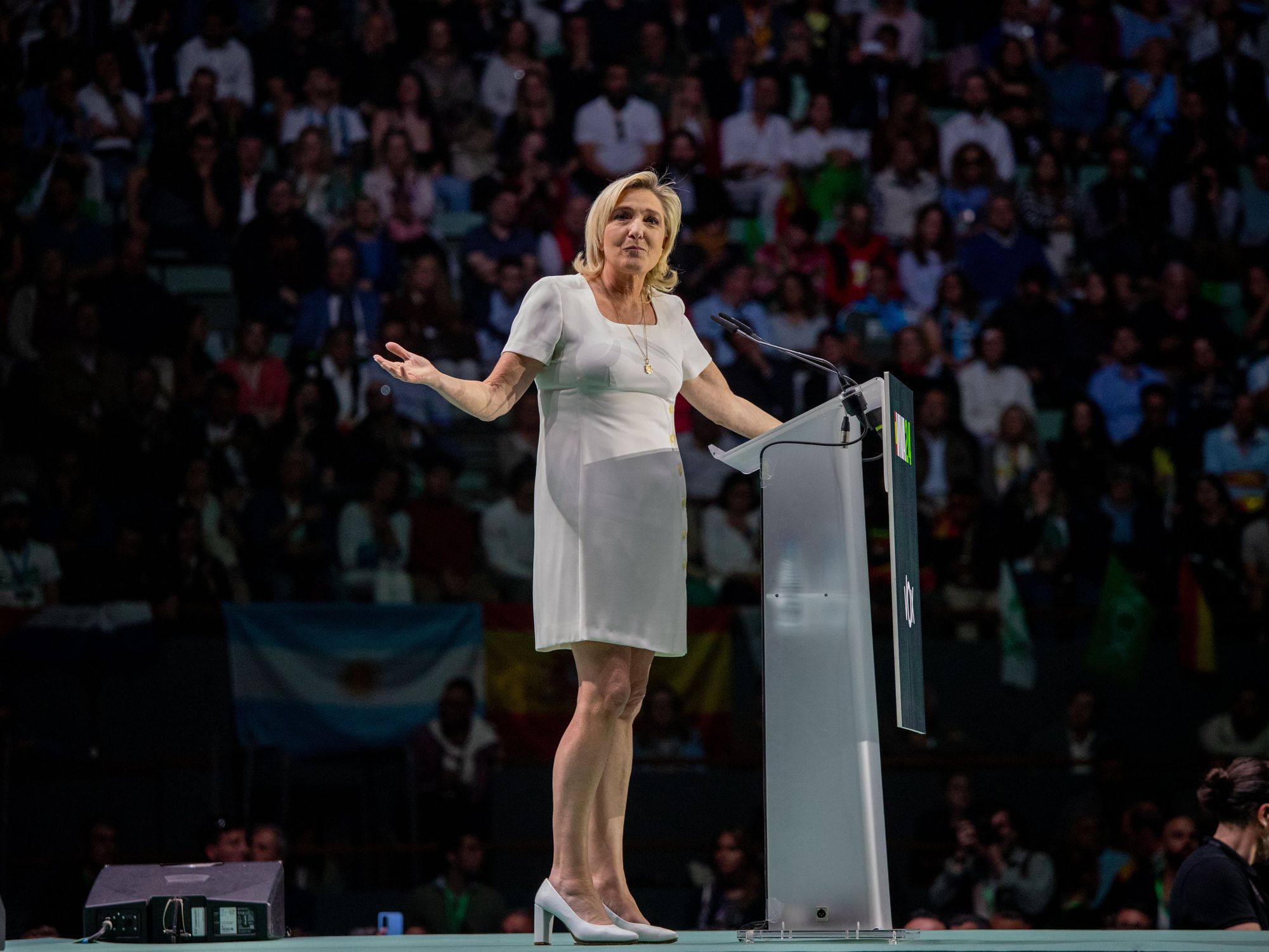 Photo of Marine Le Pen, the candidate for the presidency of France and leader of Rassemblement National