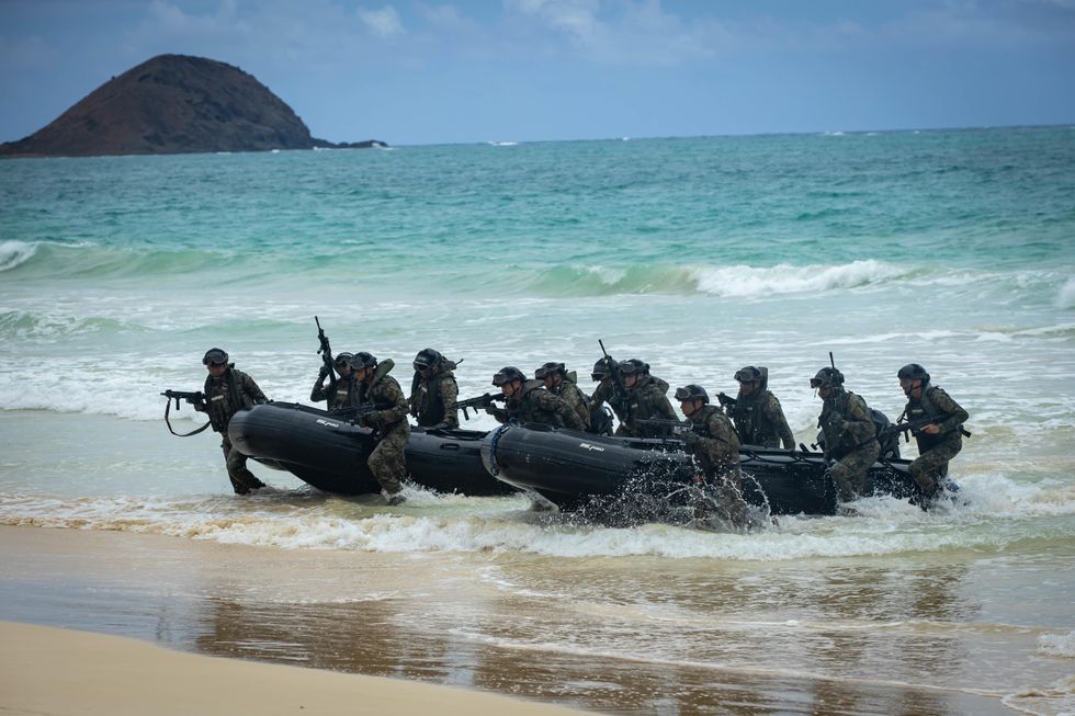 Photo of marines training in RIMPAC 2022