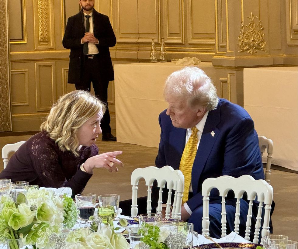photo of meloni and trump
