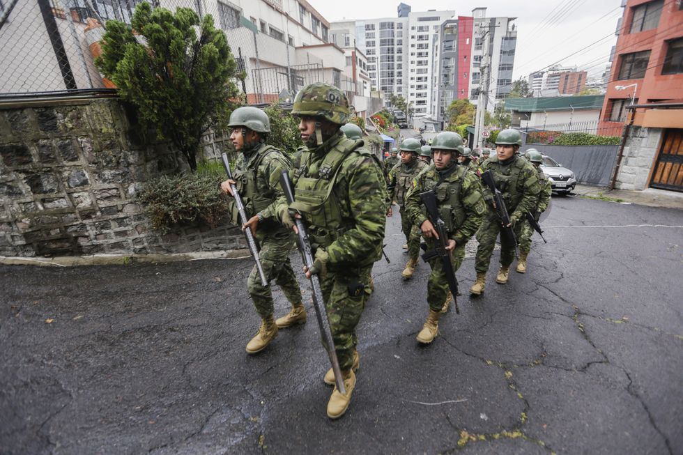 photo of men in uniform marching