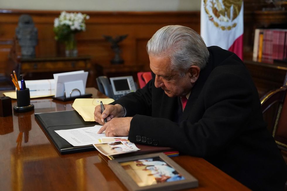 Photo of Mexican president Andrés Manuel López Obrador