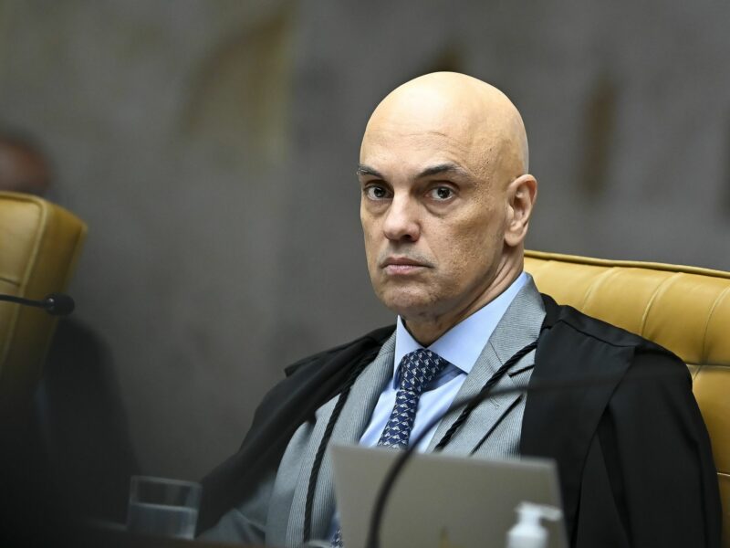 Photo of Minister Alexandre de Moraes participating in a Supreme Court plenary session after the blocking of X in Brazil, in September 2024