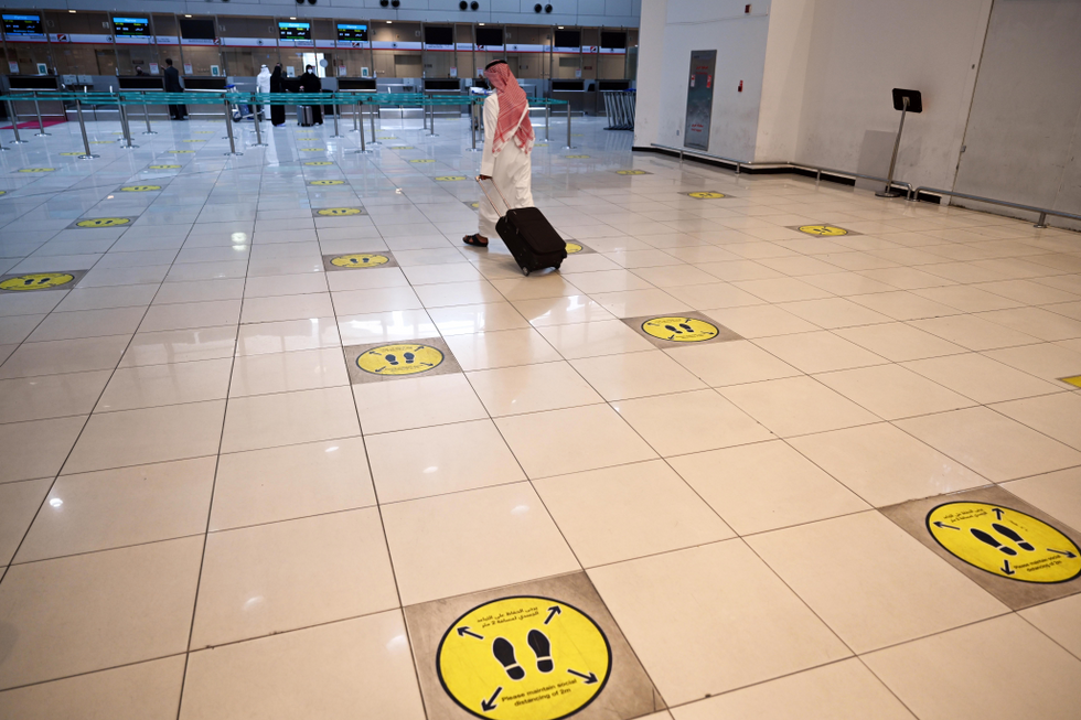 Photo of near-empty departure hall of Kuwait International Airport after the country decided to suspend direct flights with nine African countries, including South Africa, over the new COVID-19 variant Omicron.
