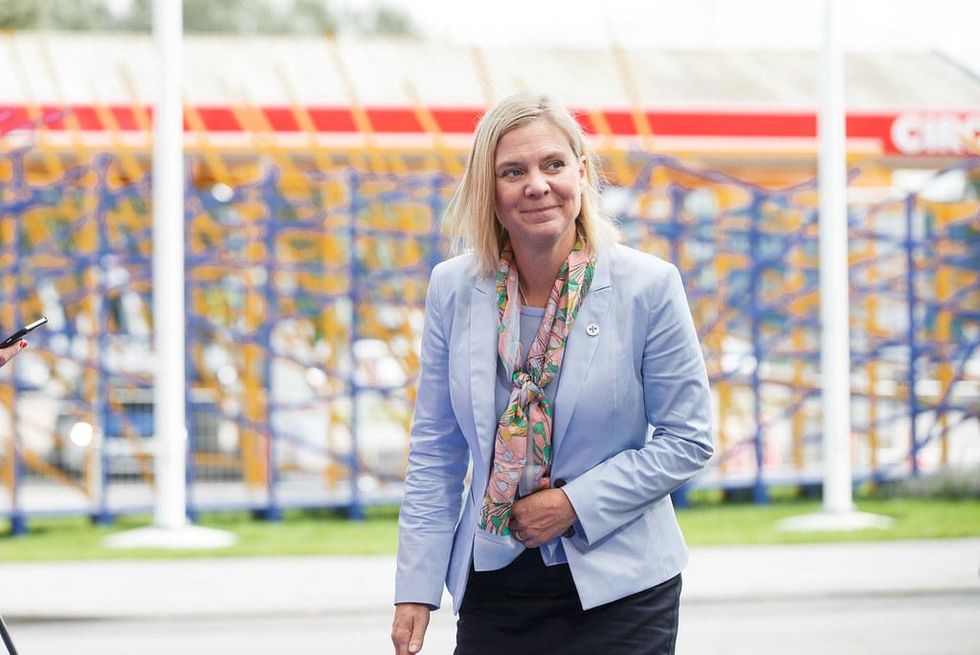 Photo of new Swedish Prime Minister Magdalena Andersson