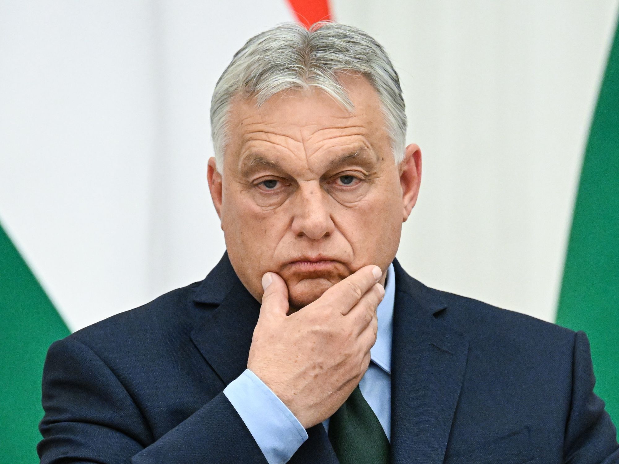 photo of orban stroking his chin