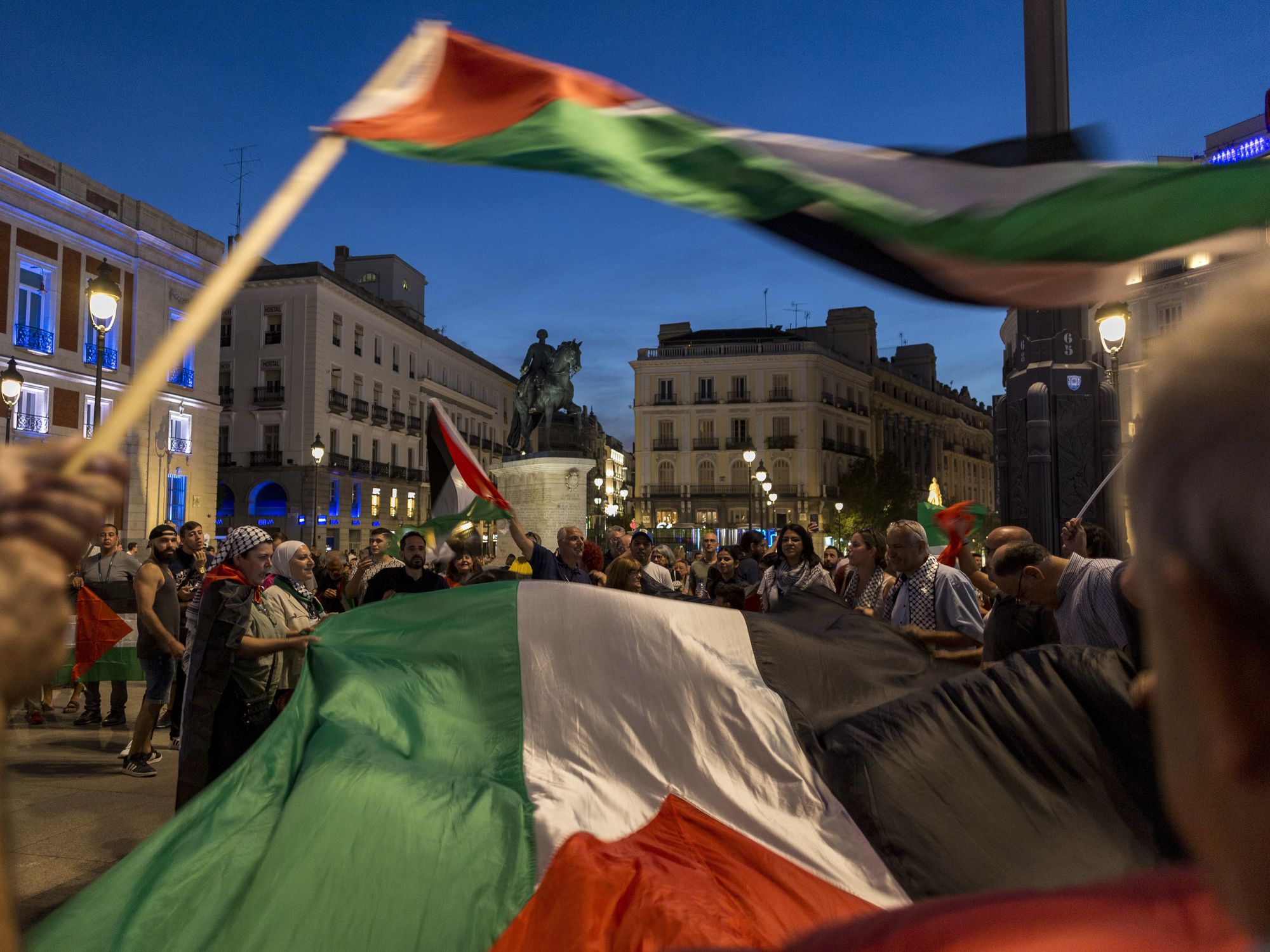 photo of palestinian flags