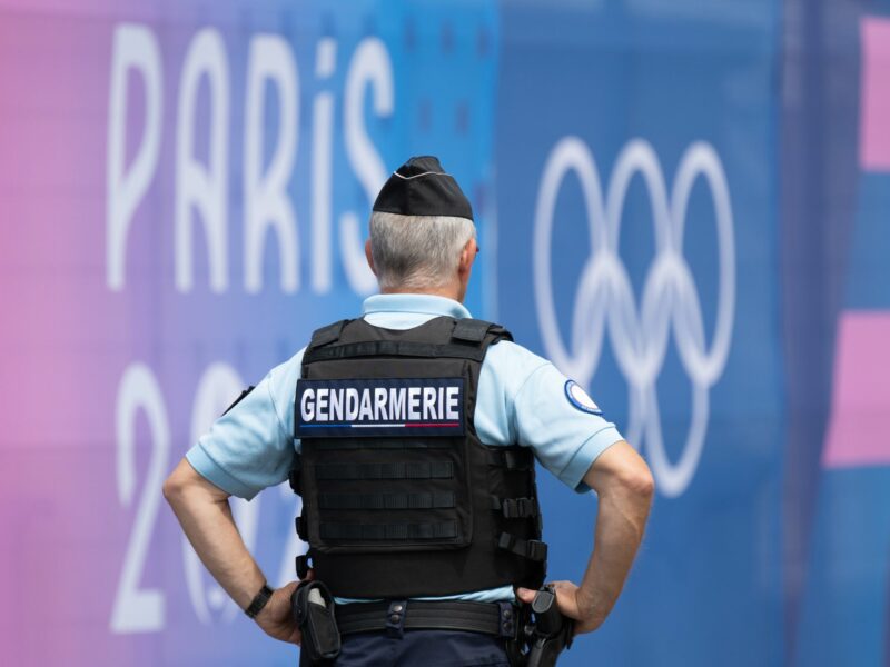 photo of paris police at olympics