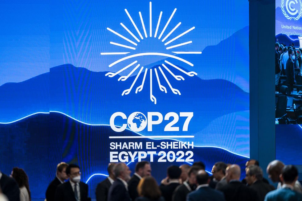 Photo of participants at the COP27 in Sharm el-Sheikh on Nov. 20