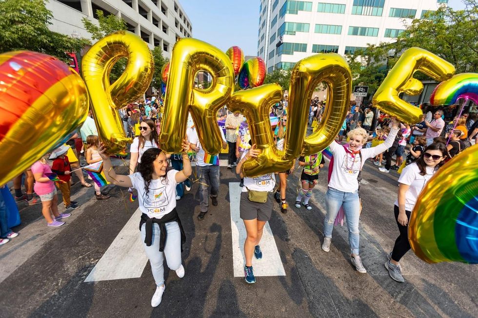 Photo of participants at the ​2022 Boise Pride Festival