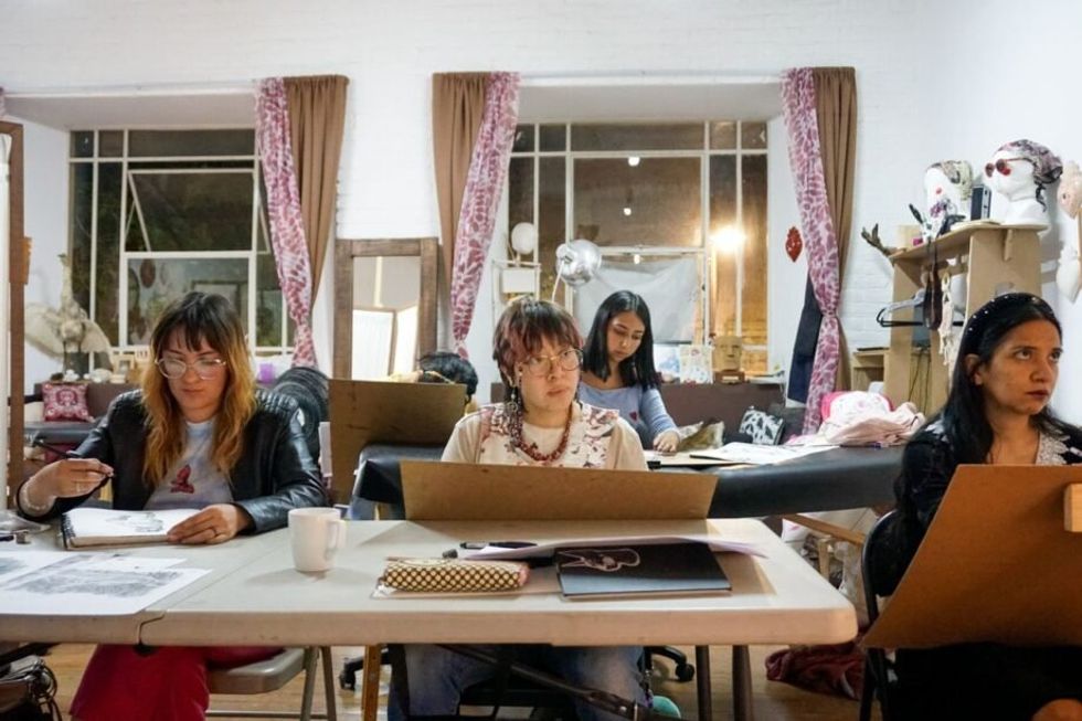 Photo of participants in the Girls for Girls workshop.