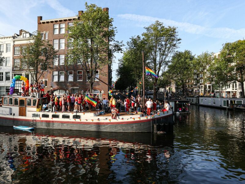 Photo of participants to the 25th Amsterdam Pride Parade​