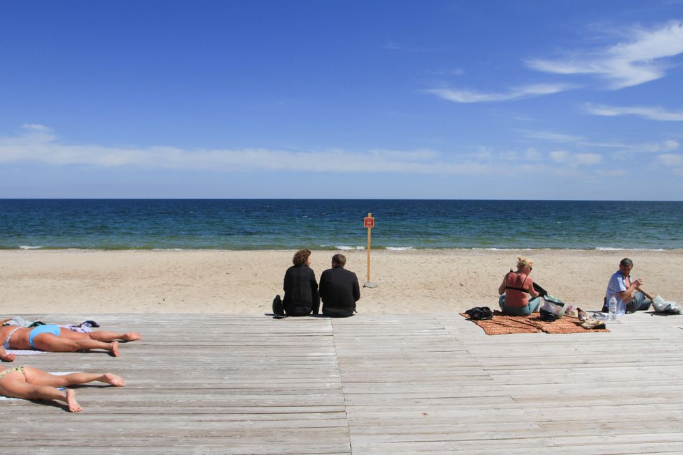 photo of people at the beach