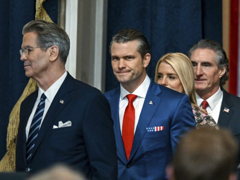 photo of pete hegseth and others