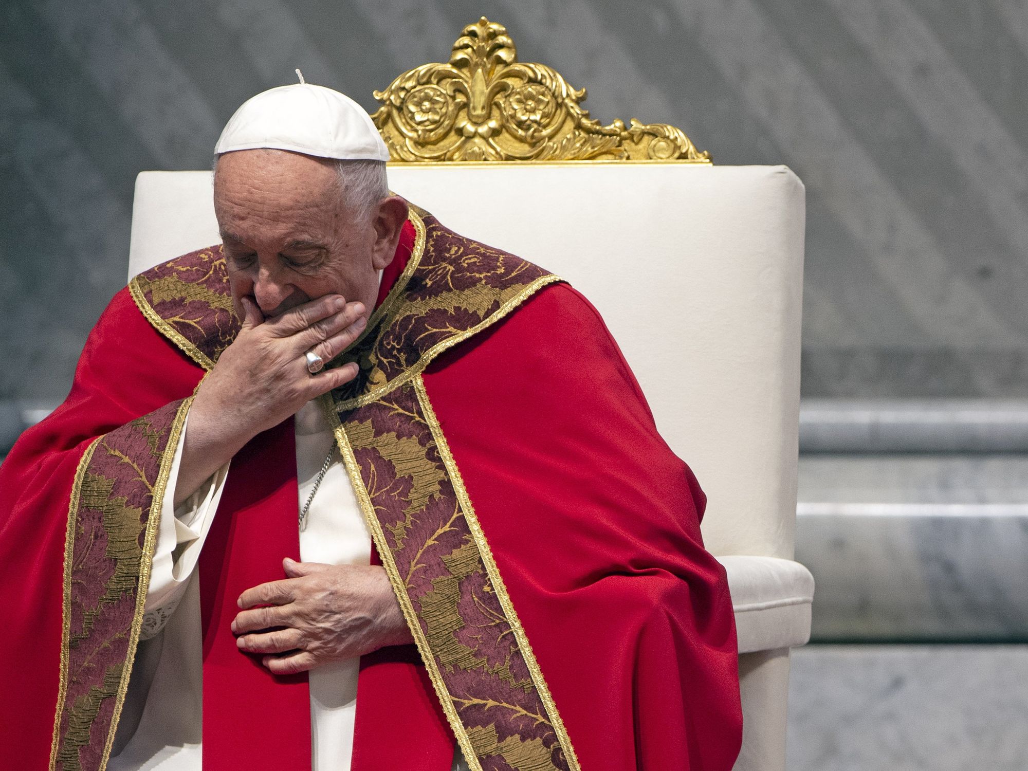 Photo of Pope Francis leading a mass on Pentecost day at St Peter's basilica in The Vatican. Photograph by ALESSIA GIULIANI / Catholic Press Photo (Credit Image: © Alessia Giuliani/IPA via ZUMA Press)