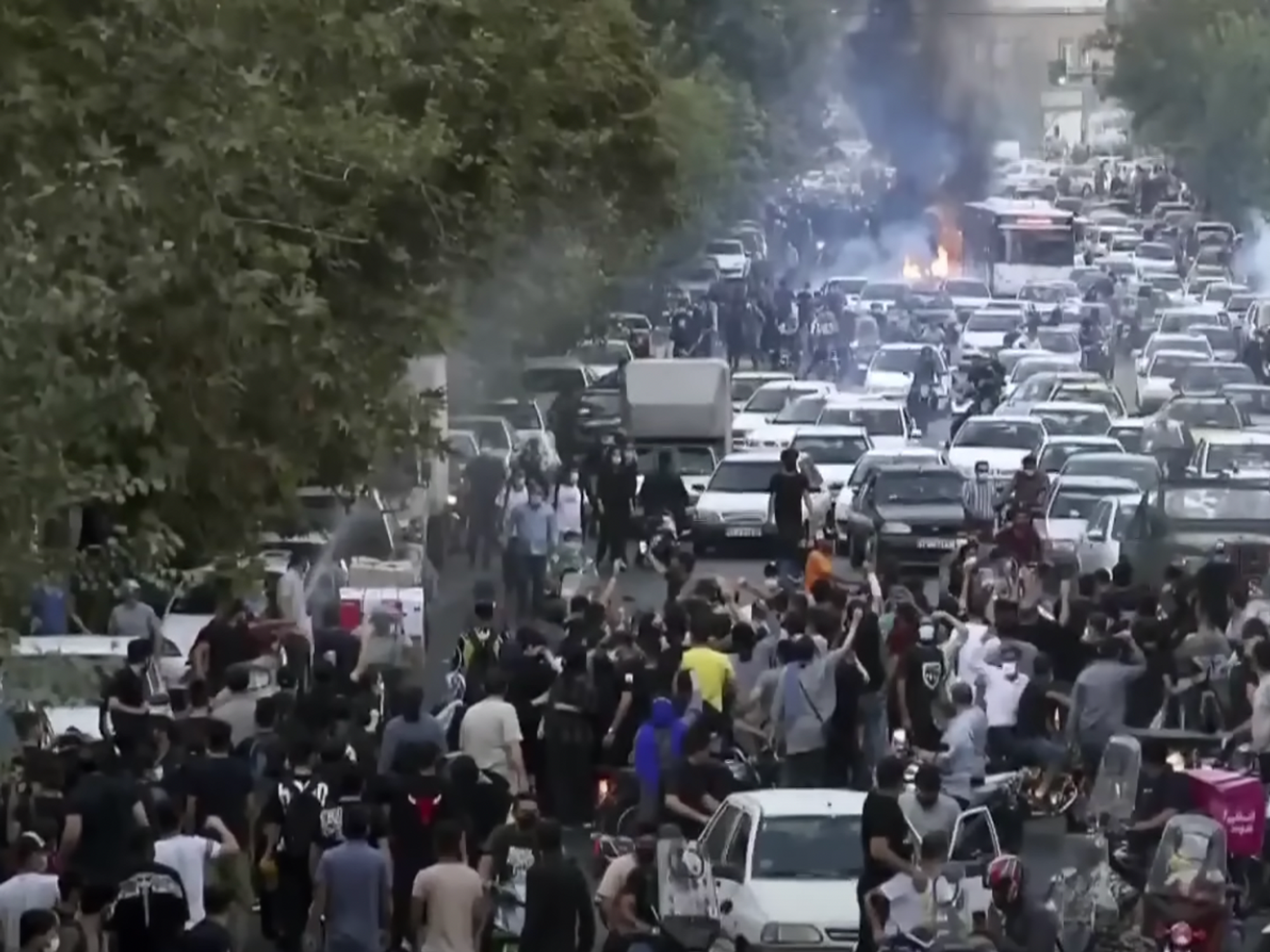 Photo of protests in Iran