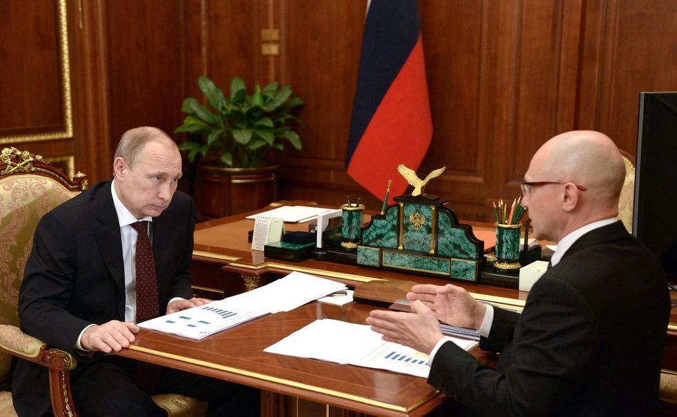 Photo of Putin meeting with Sergey Kiriyenko