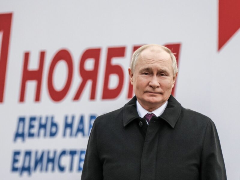 Photo of Russian President Vladimir Putin in Moscow on Nov. 4