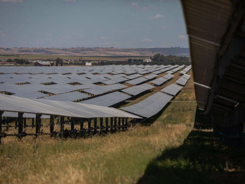 photo of solar panel field