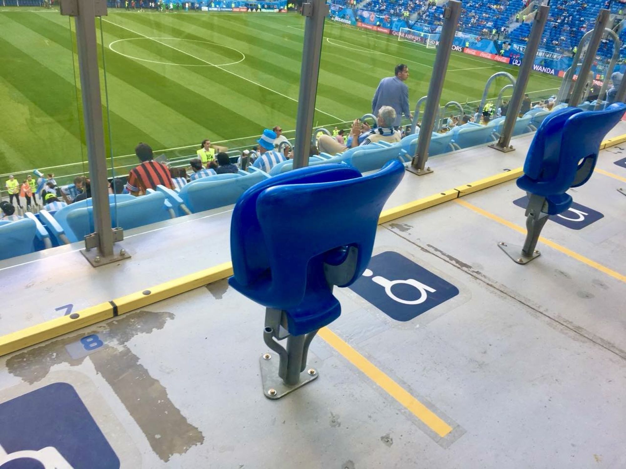 Photo of spaces allowing people in wheelchairs to attend soccer matches