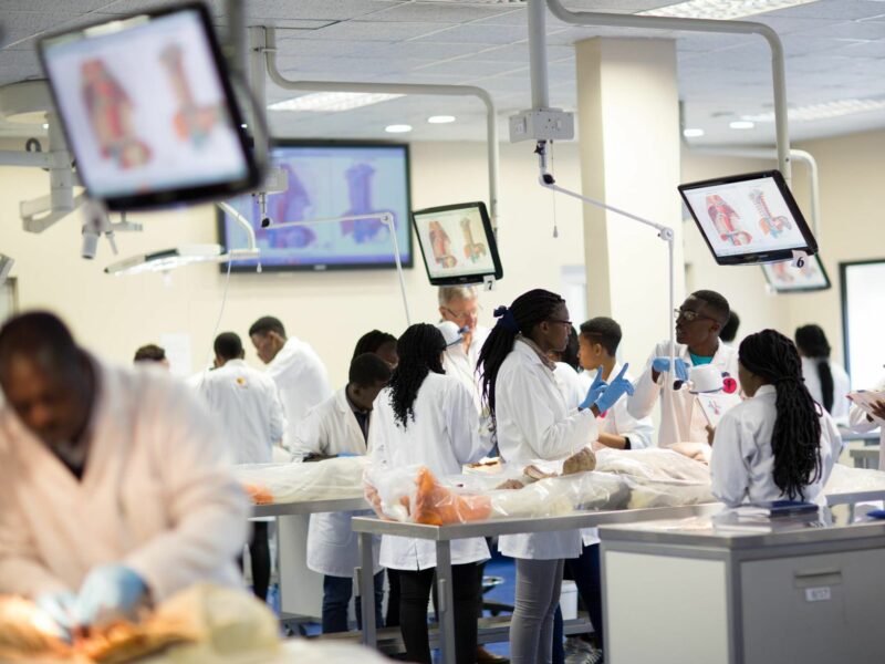 Photo of students at the University of Namibia in Windhoek