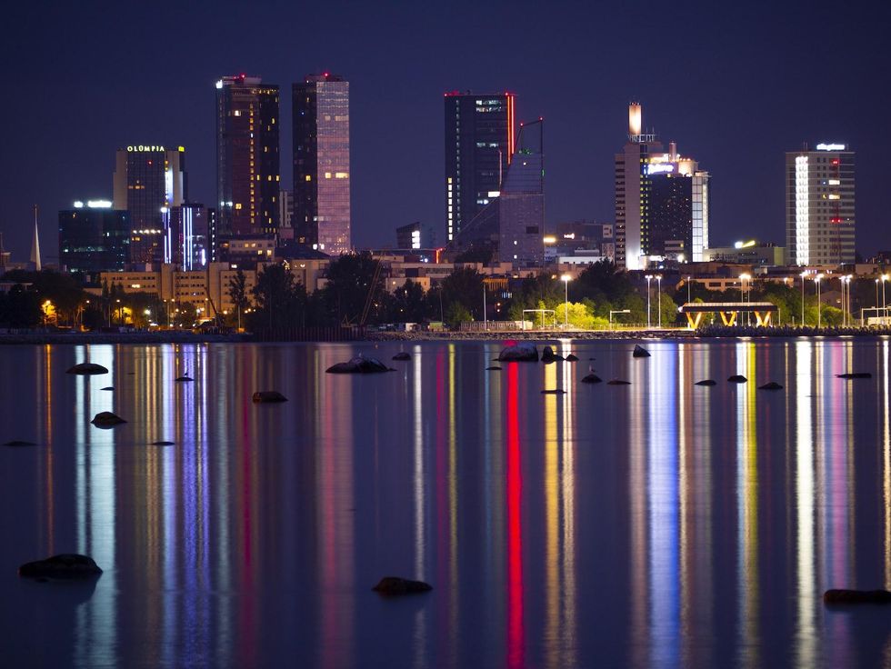 Photo of Summer night view in Tallinn, Estonia