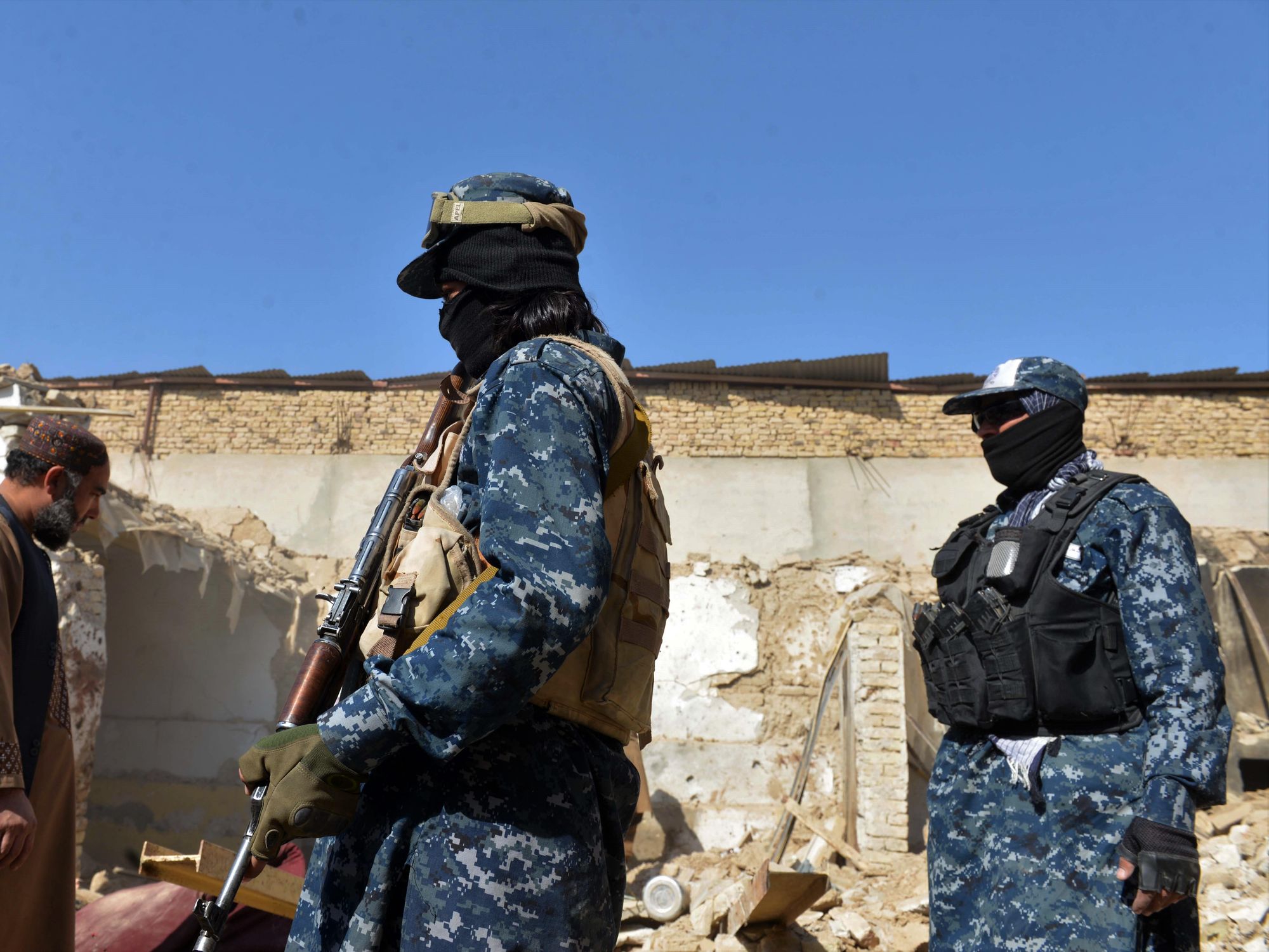 Photo of Taliban troops during a military operation in Kandahar