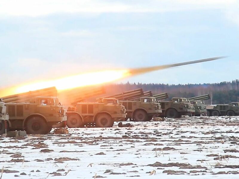 photo of tanks firing missiles in belarus
