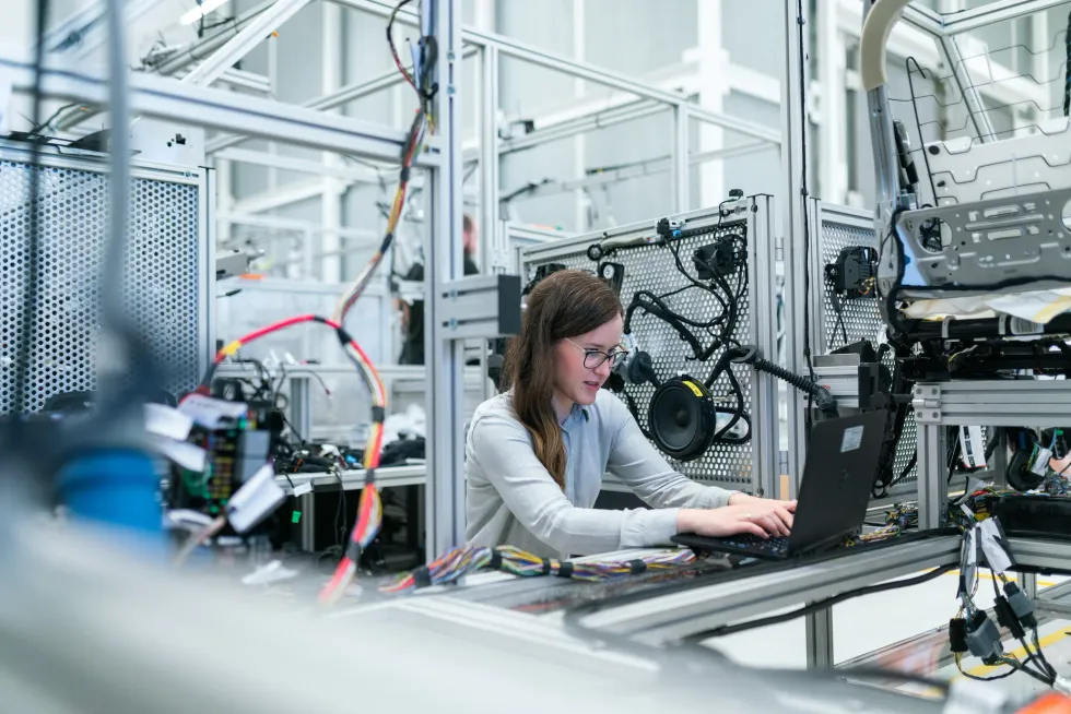 Photo of tech engineer working
