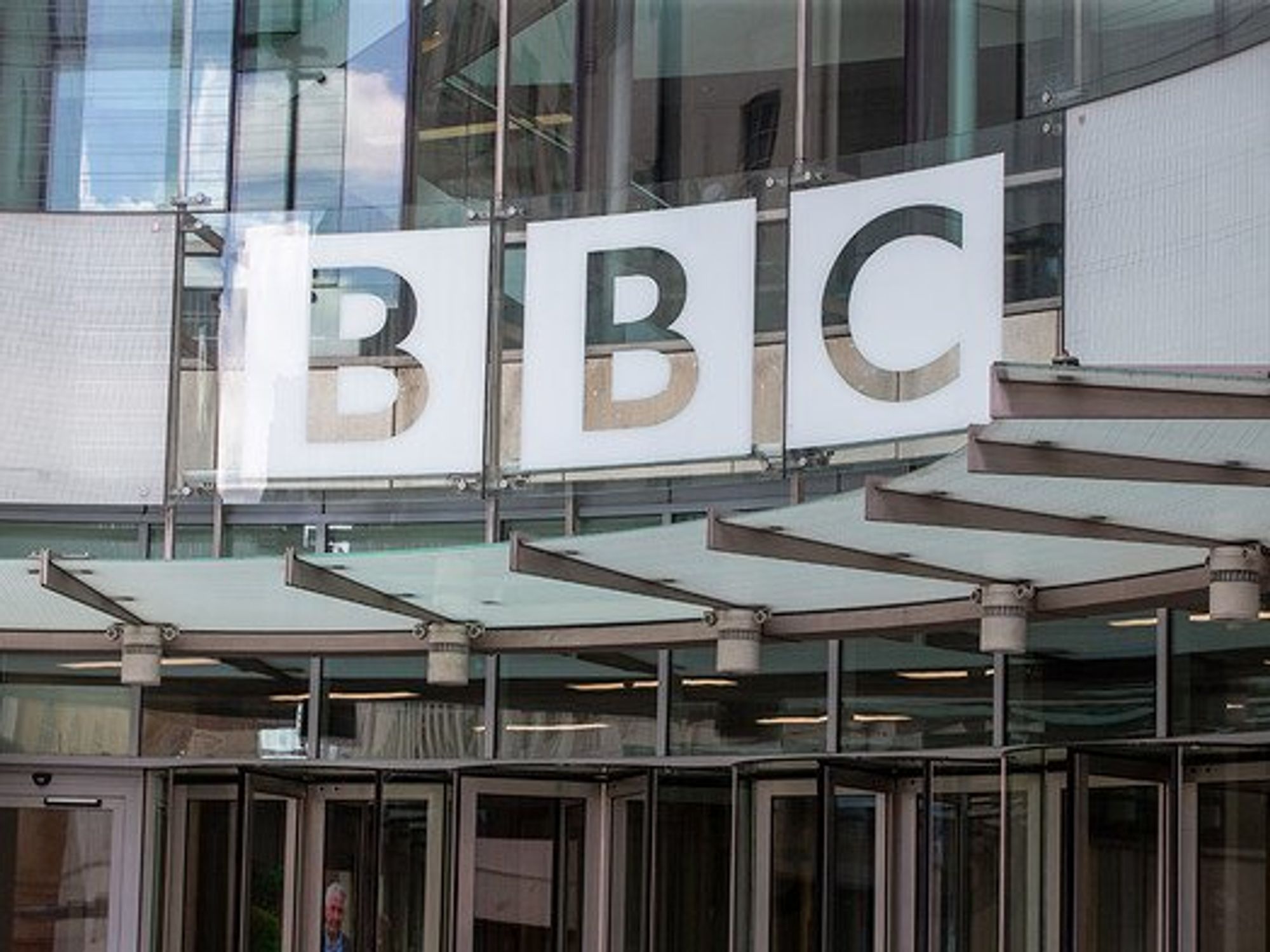 Photo of the BBC logo.