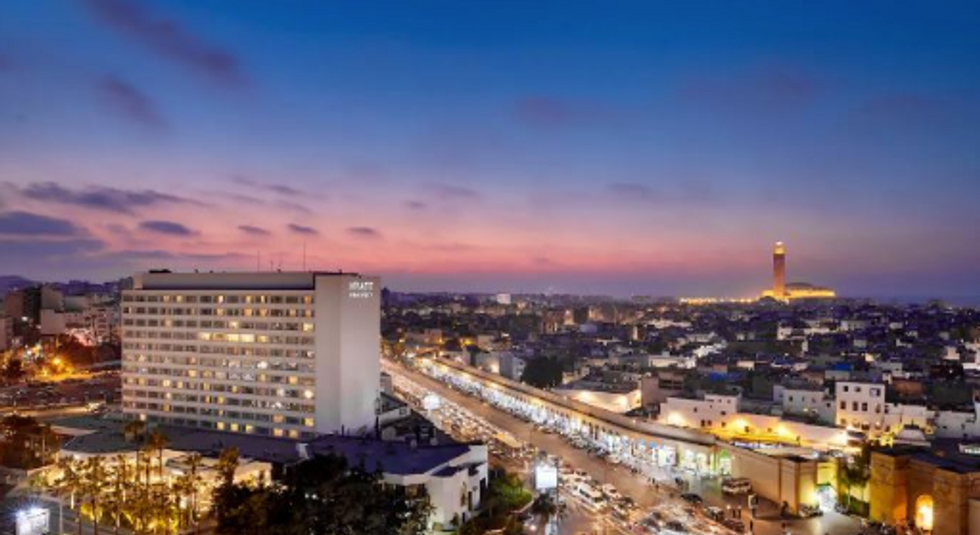 Photo of the Casablanca skyline with Al Mada's HQ building