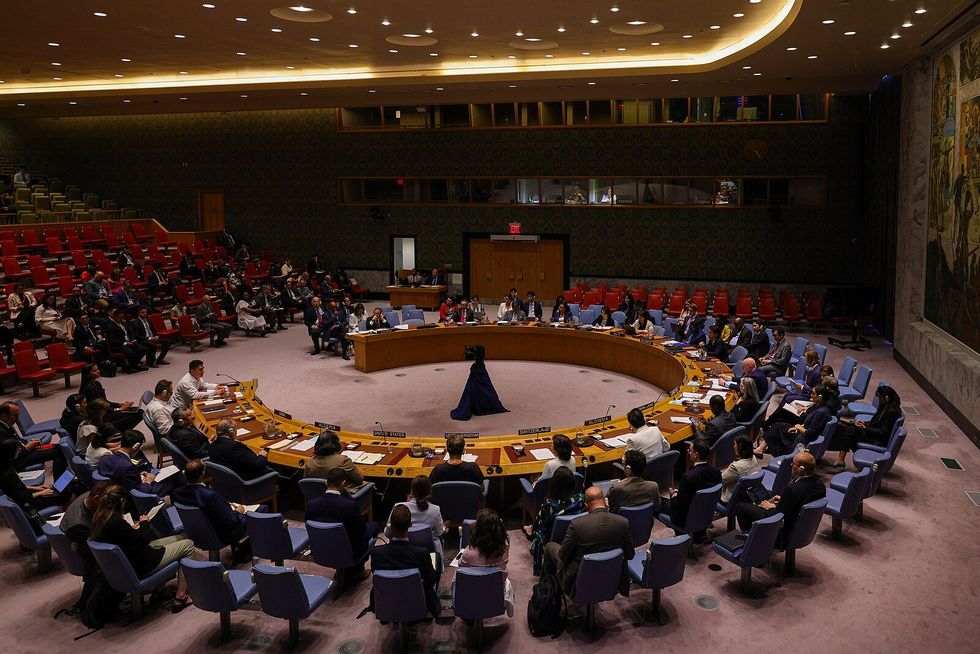Photo of the ​UN Security Council room