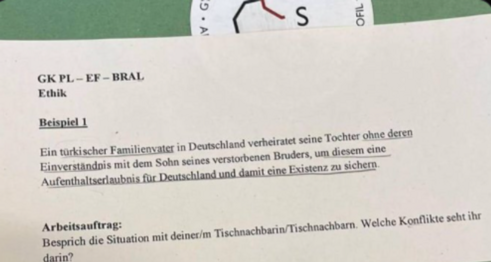 Photo of the incriminated text as tweeted by local lawyer Fatih Zingal