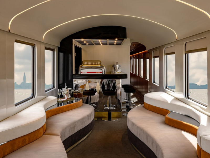 Photo of the interior of the Dolce Vita Orient Express