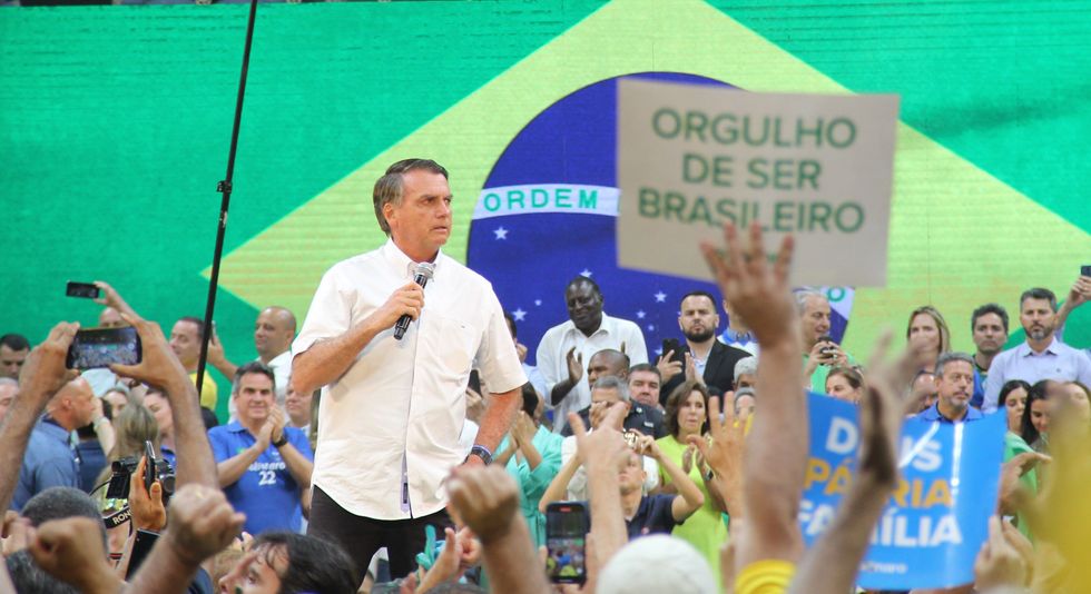 Photo of the launch ceremony of the candidacy of President of Brazil, Jair Messias Bolsonaro (PL) for re-election, held at Maracanazinho gymnasium in Rio de Janeiro, Brazil.