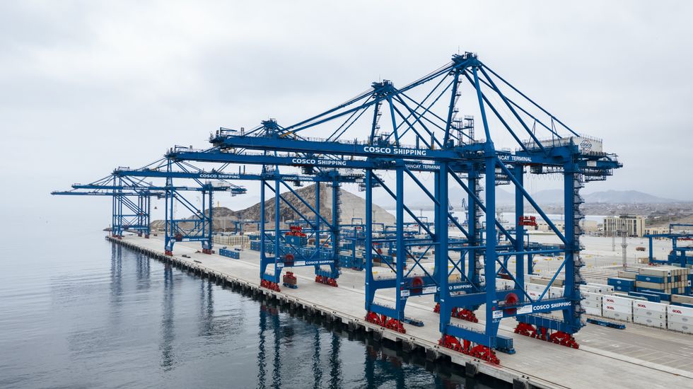Photo of the port of Chancay