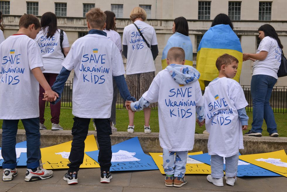 Photo of the Save Ukrainian Kids Rally in London