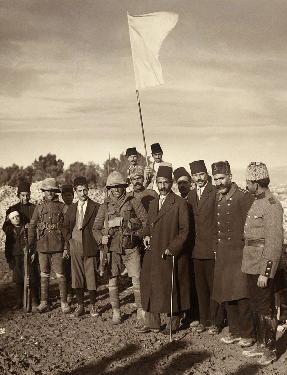 photo of The surrender of Jerusalem by the Ottomans to the British on 9 December 1917 following the Battle of Jerusalem