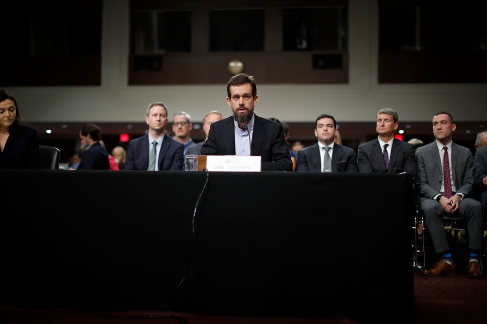 Photo of then-CEO of Twitter Jack Dorsey in 2018