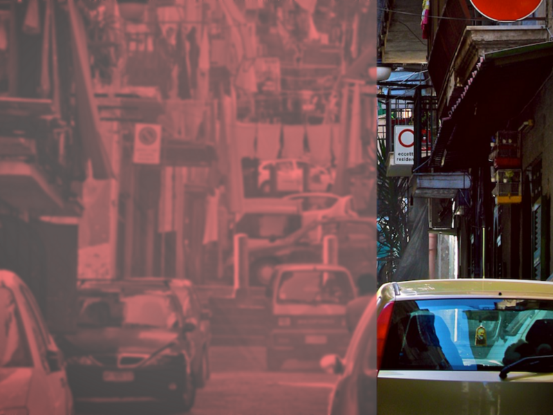Photo of traffic in Naples, Italy